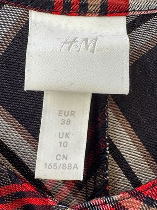 Vestido camisero H&M cuadros mujer