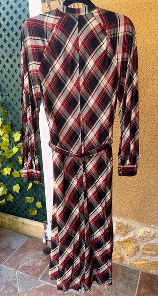 Vestido camisero H&M cuadros mujer