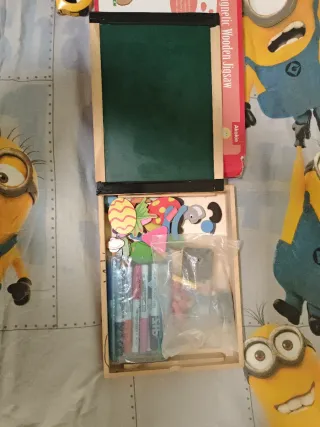 Pizarra magnética y para pintar