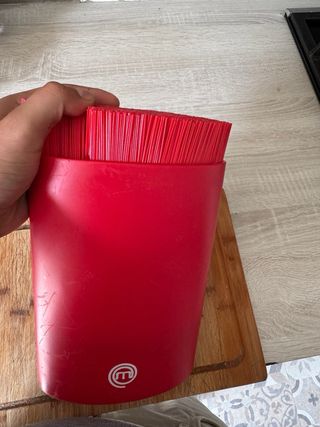Soporte Cuchillos Master Chef Rojo