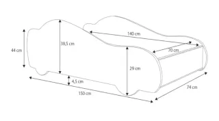 Cama Infantil Coche Spiderman