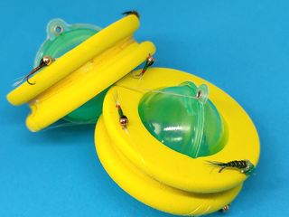 Aparejos de pesca (buldo) con moscas