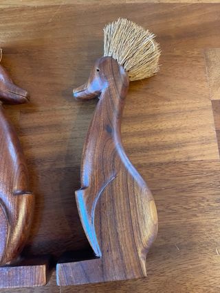 Coppia Sculture Africane Legno