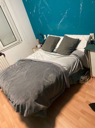 Somier + colchón + cojines