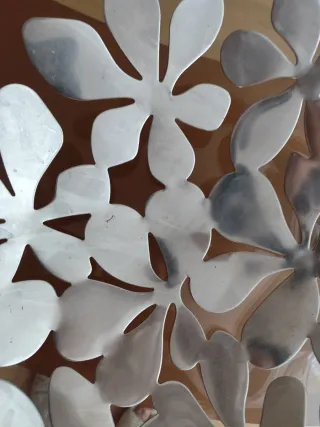 Bandeja decorativa flor metal Ikea