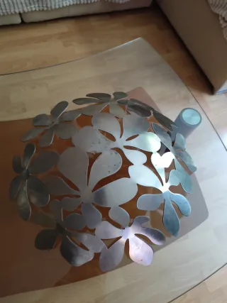 Bandeja decorativa flor metal Ikea