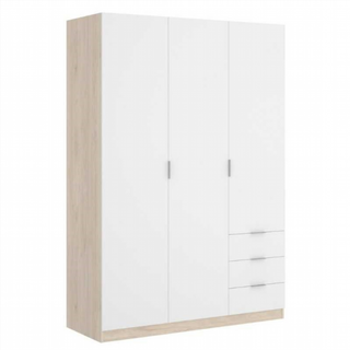 Armario 120x184x52 cm 3 Puertas 3 Cajones Essen.