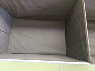 Banco baúl plegable con almacenaje, gris - Nuevo