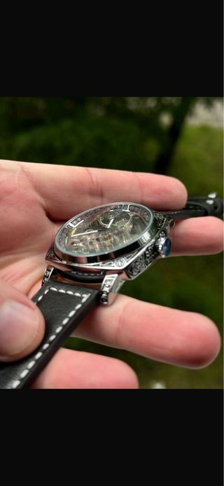 Reloj Skeleton Black