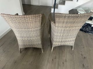 Pareja Sillones Ratán Sintético Exterior