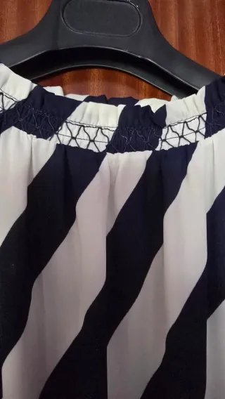 Vestido rayas azul y blanco