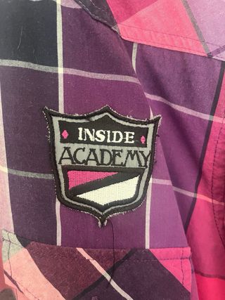 Camisa Inside XL Tartán Morado Rosa