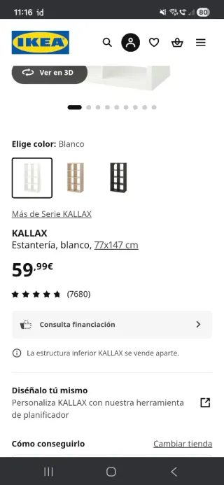 Estantería Kallax Blanca