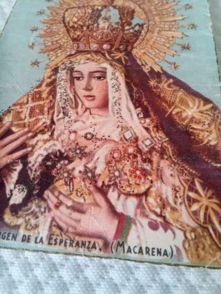 Postal Virgen Esperanza Macarena Antigua