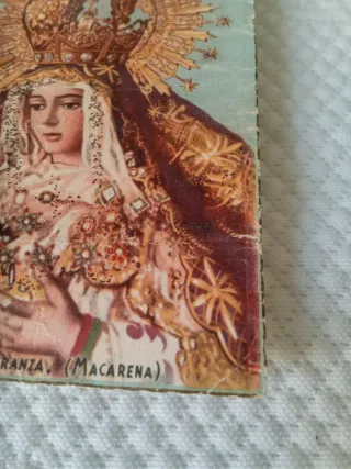 Postal Virgen Esperanza Macarena Antigua
