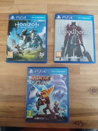PS4 Juegos: Horizon, Bloodborne, Ratchet & Clank