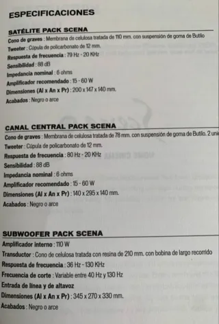 Altavoces Vieta Scena Sat (Pareja)