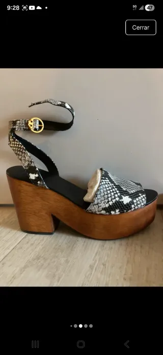 Sandalias Tory Burch Piel Serpiente