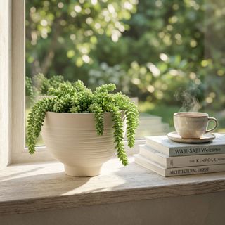 Vaso Medio in Fibra Sintetica 39cm Bianco da Casa