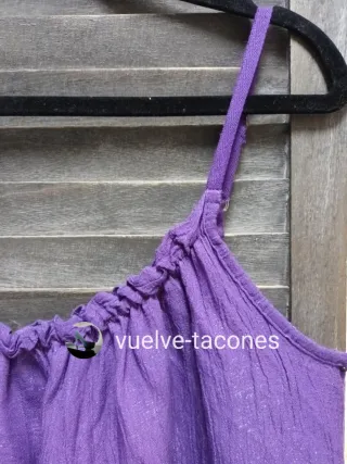 Vestido volante morado ♡ Made In Italy * talla U