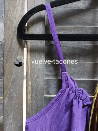 Vestido volante morado ♡ Made In Italy * talla U