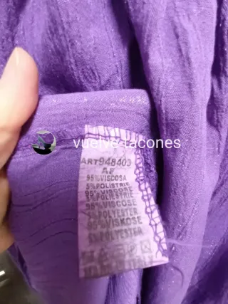 Vestido volante morado ♡ Made In Italy * talla U