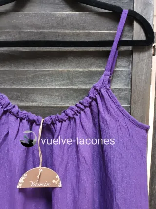 Vestido volante morado ♡ Made In Italy * talla U