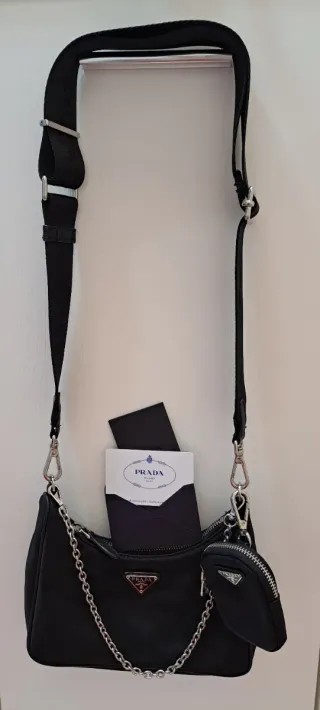 Prada Re-Edition 2005 Nero + Pochette