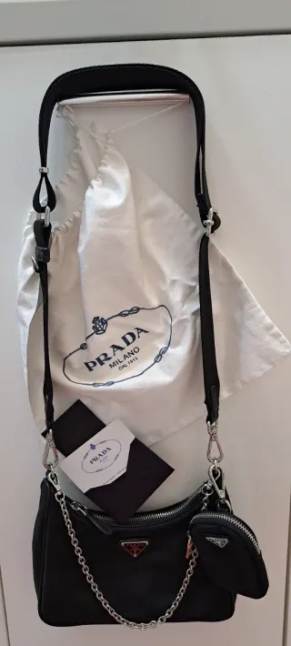 Prada Re-Edition 2005 Nero + Pochette