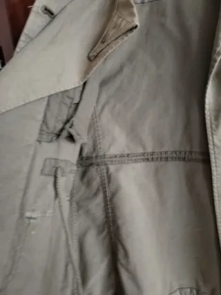 Parka militar Zara verde oliva