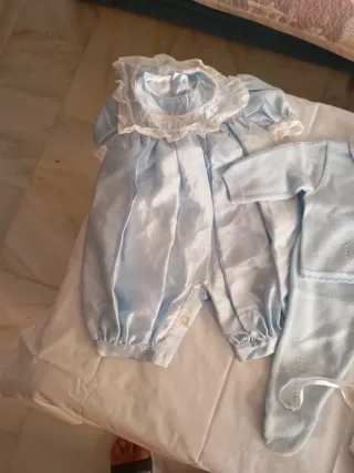 Lote Ropa Bebé Niña Azul y Blanco