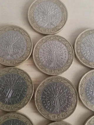 Lote 10 Monedas 1 Euro Francia 1999