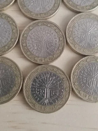 Lote 10 Monedas 1 Euro Francia 1999
