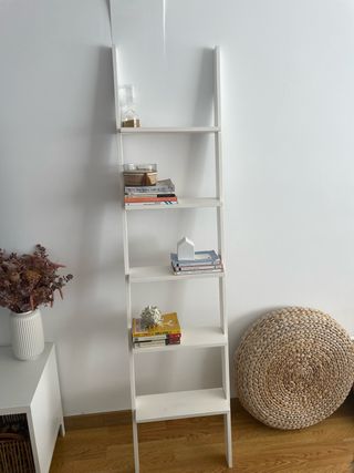 Estantería Escalera Decorativa Blanca