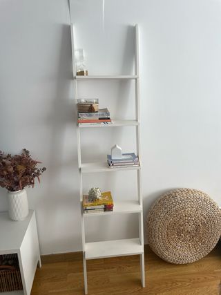 Estantería Escalera Decorativa Blanca