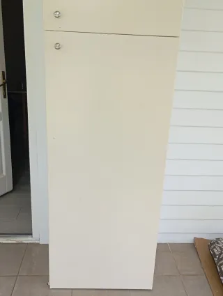 Mueble Escobero Multiusos Beige