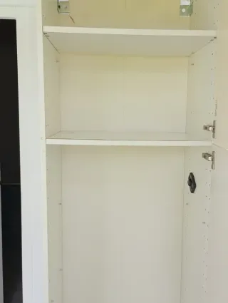 Mueble Escobero Multiusos Beige