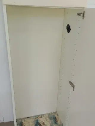 Mueble Escobero Multiusos Beige