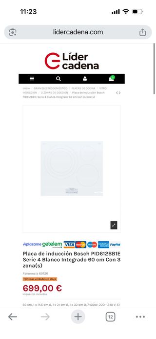 Placa vitrocerámica Bosch