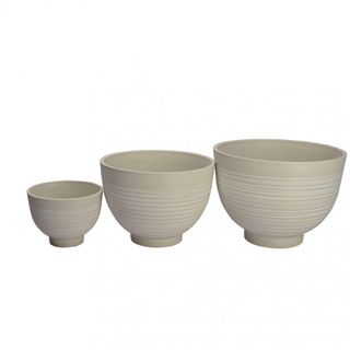 Vaso Grande in Fibra Sintetica Bianco 45cm Moderno