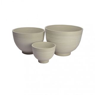 Vaso Grande in Fibra Sintetica Bianco 45cm Moderno
