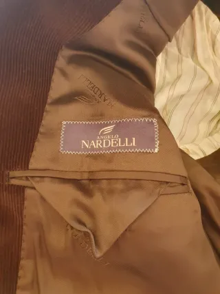 Giacca velluto marrone uomo taglia 54