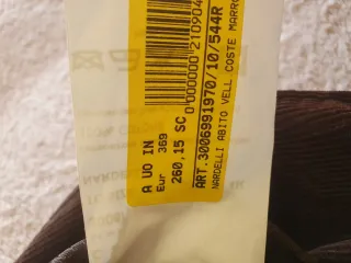 Giacca velluto marrone uomo taglia 54