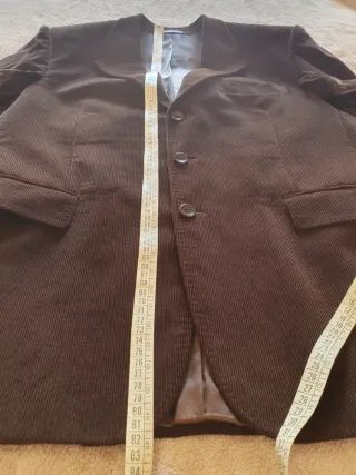 Giacca velluto marrone uomo taglia 54