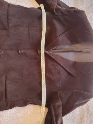 Giacca velluto marrone uomo taglia 54