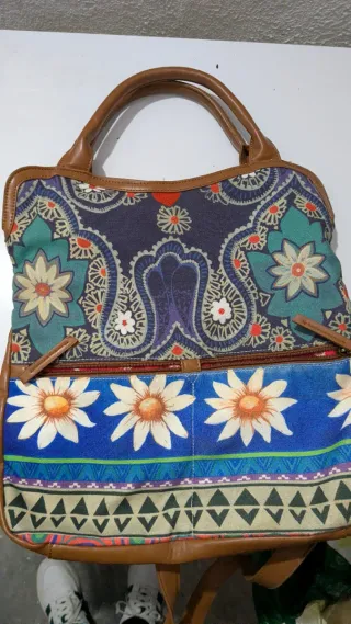 Bolso Desigual Multicolor Casi Nuevo