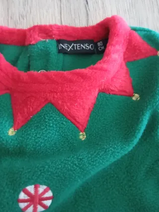 Pijama Elfo Navidad Talla Bebé