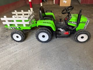 Tractor Eléctrico Infantil con Remolque