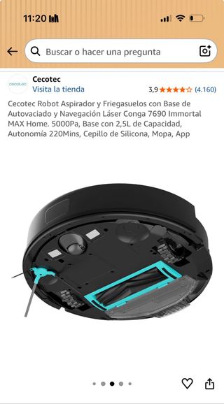 Cecotec Conga Robot Aspirador y Friegasuelos