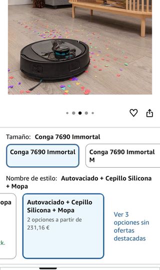Cecotec Conga Robot Aspirador y Friegasuelos